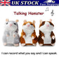 🥳2026 HOT SALE - Only ￡9.99!💞50K+ SOLD! 🐹✨ 50% OFF! Talking Hamster Plush – repeats whatever you say, auto head-shaking, hilarious fun for kids & adults. Perfect gift & pet entertainment! 🎁💚