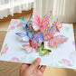 💟Mother's Day Sale🦋 Vibrant 3D  Butterfly & Daisy Pop-Up Greeting Card