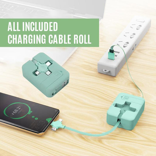 🔥New Year Sale 50% OFF🔥3 in 1 Data Line Fast Charging Line Storage Box⚡Buy 3 Pay 2