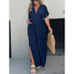 🌸Hot Sale 50% OFF💗New Fashion Slit V-neck Effortless Long Dress
