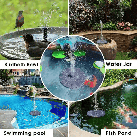 🔥LAST DAY SALE ￡9.99!!🔥Upgraded Solar Powered Water Fountain Pump With Accessories