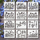 🌷✨Christmas Promotion🌿9 PCS Reusable Leaf Stencil for Painting