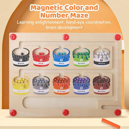 🔥Hot Sale 49% OFF - 2023 Newest Magnetic Colour and Number Maze🎁