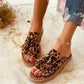 2021 Womens Tassels Open Toe Flats Slides