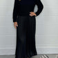 🔥Black Friday Promotion 50% OFF🔥Women's Solid Color Long Sleeve Jumper & Pleated Bottom Dress