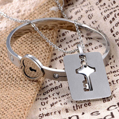 💕💕Valentine’s Day Hot Sale 50% OFF🔥Couples Bracelet & Necklace Key Set🎁Free Shipping