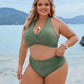 🔥Last Day Special Price £13.99!!💥👙Tummy Control Bathing Suits Modest High Waisted Bikini Sets