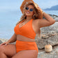 🔥Last Day Special Price £13.99!!💥👙Tummy Control Bathing Suits Modest High Waisted Bikini Sets