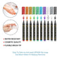 🎁🔥Last day sale 50% OFF🔥Cosmetic Grade Temporary Tattoo Markers for Skin, 10/15 Vibrant Colors Flexible Brush Tip Pens, Face Makeup Halloween, None Toxic, Office Stationery Writing Tool