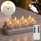 🖤🔥 Black Friday Sale - 60%  Rabatt🎄✨ Rechargeable Flameless LED Tea Light Candles 🕯️💖